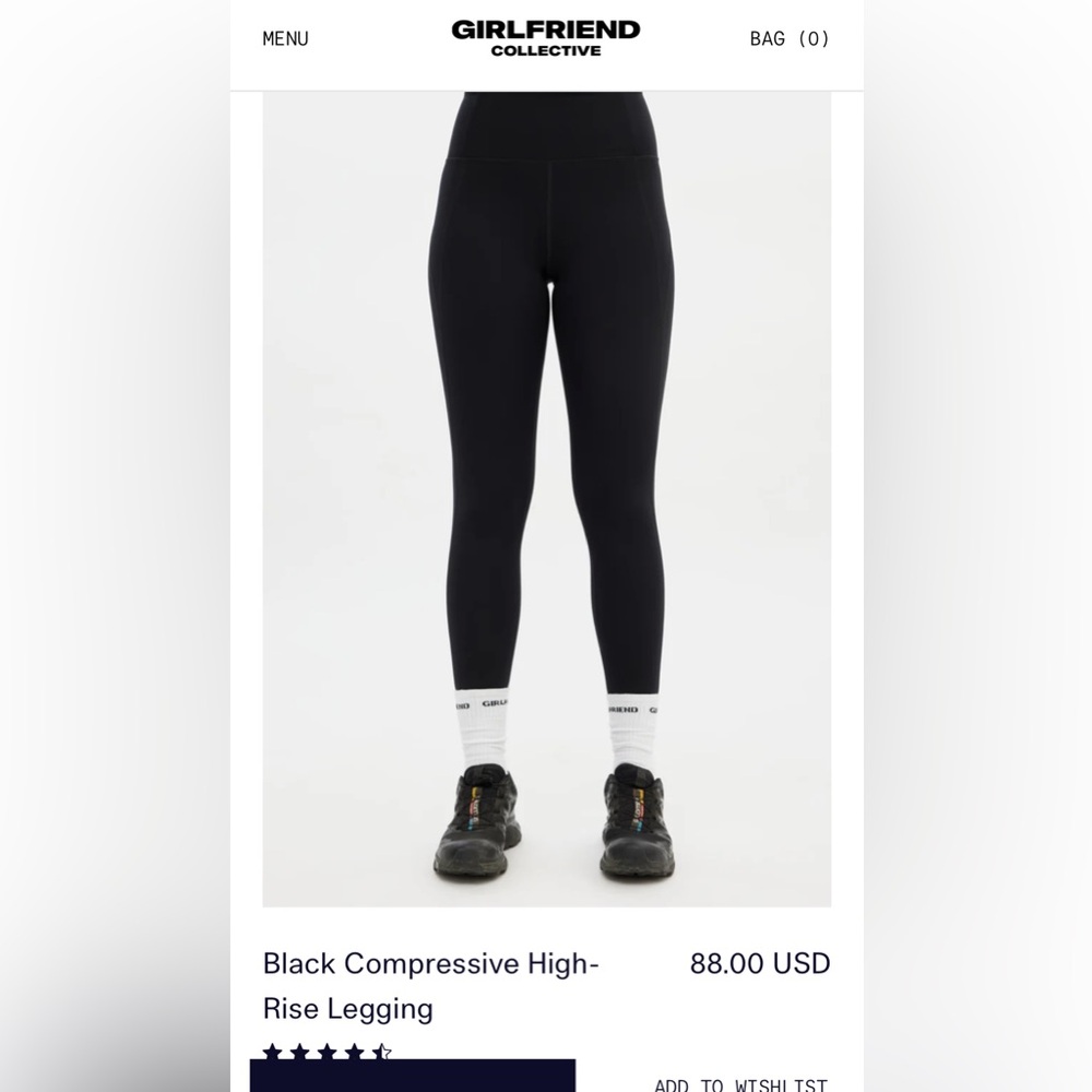 Girlfriend Collective Compression Leggings Womens XL
